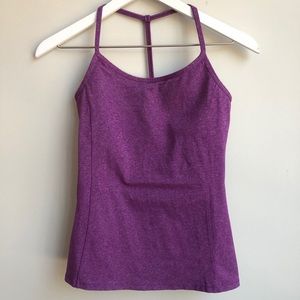 Athleta purple built in bra tank size XS